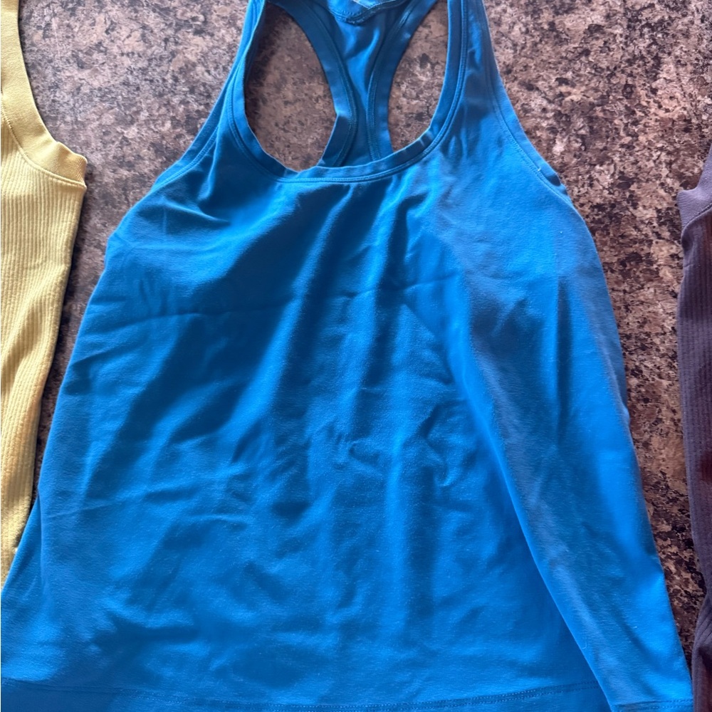 Amazon Essentials Vibrant Blue Racerback Tank Top